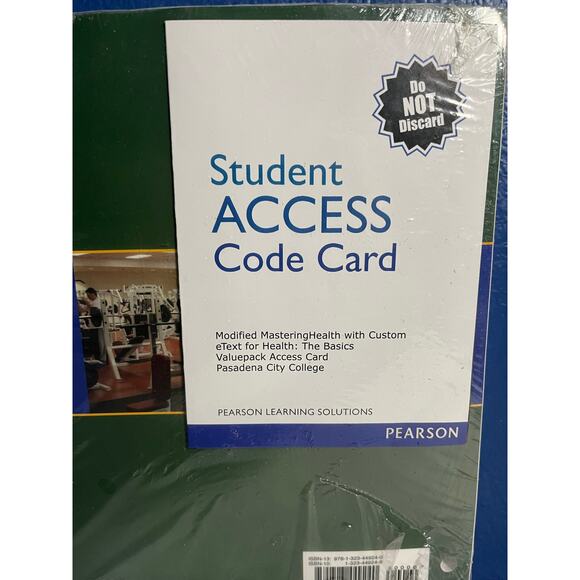 Health The Basics The MasteringHealth 5th Custom Edition Pasadena City College - Picture 7 of 8